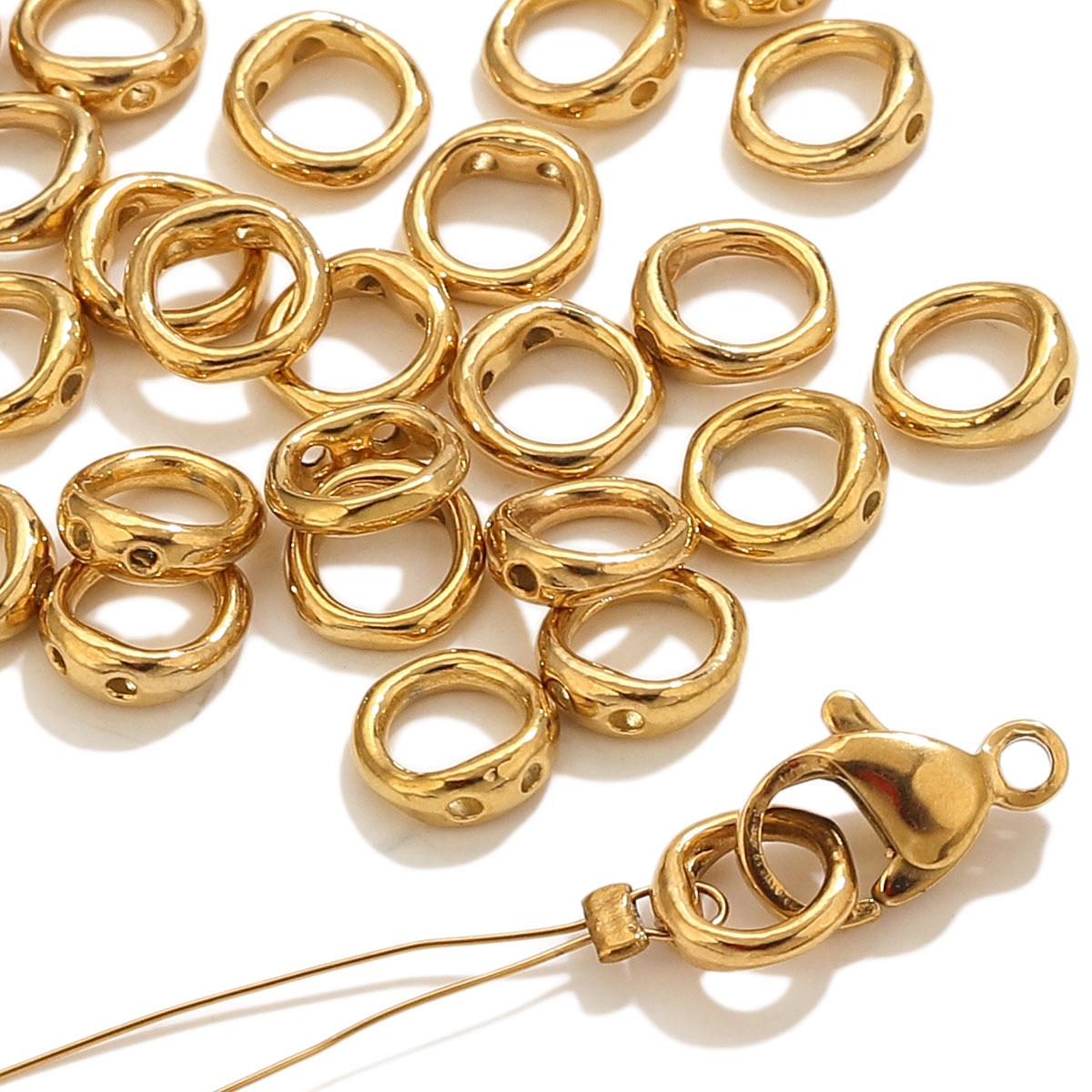 Jewelry Making Necklaces - 20pcs Stainless Steel Clasps End Connectors
