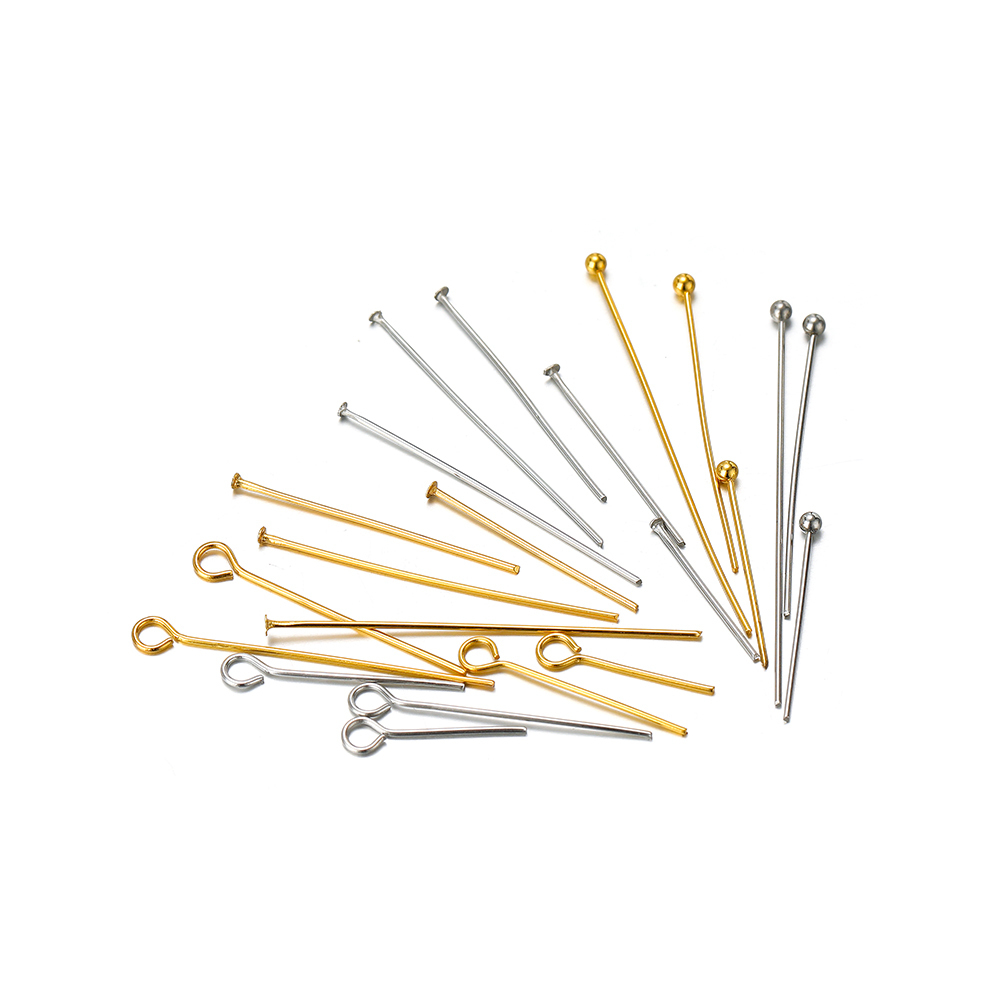 Jewelry Making Eye Pins - 100/50pcs Stainless Steel Eye Head Needles