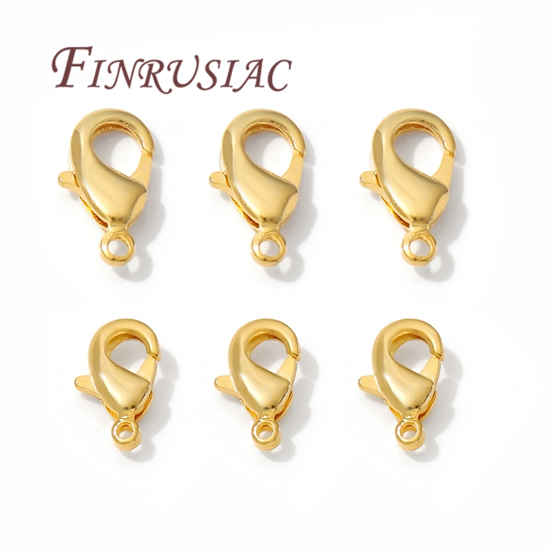 Jewelry Making Name - 10mm 12mm 18K Gold Plated Lobster