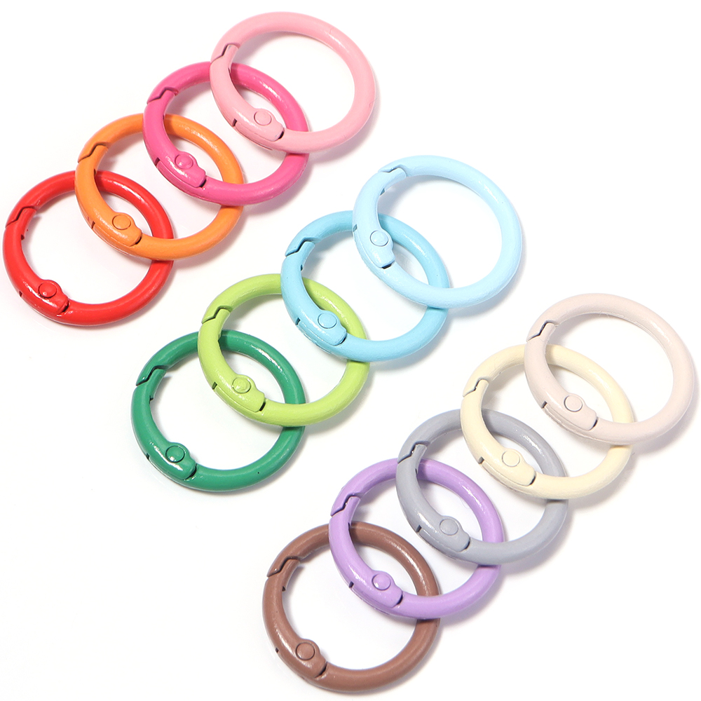 Jewelry Making Necklaces - 20pcs Metal O Ring Spring Clasps