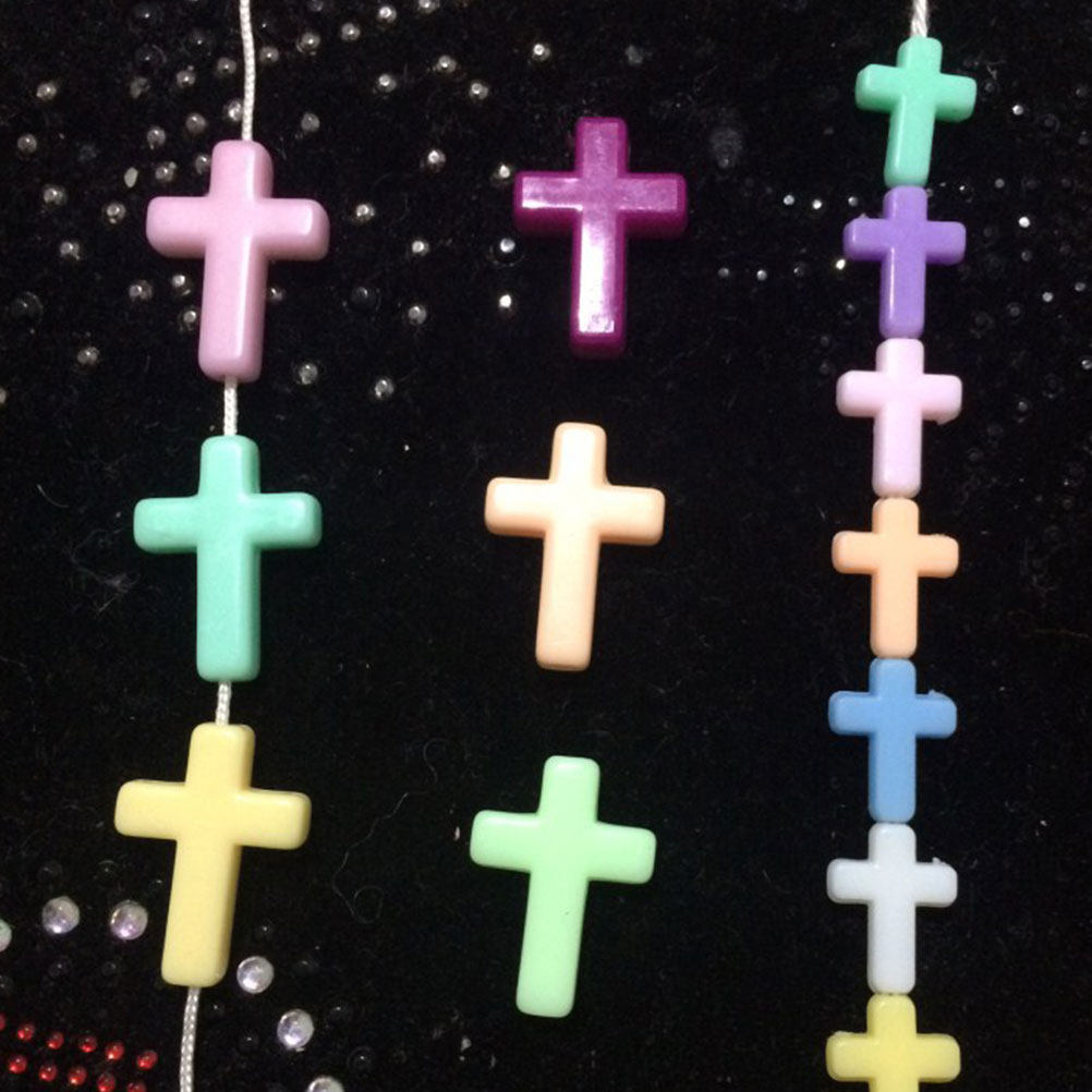 500pcs Diy Plastic Cross Beads - đánh giá và giá Jewelry Making Using Beads