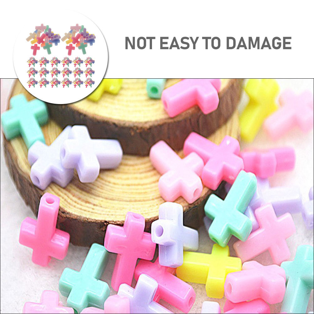 500pcs Diy Plastic Cross Beads - đánh giá và giá Jewelry Making Using Beads