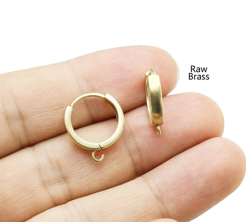 10pcs Brass Ear Hoops, Leverba - đánh giá và giá Jewelry Making Name