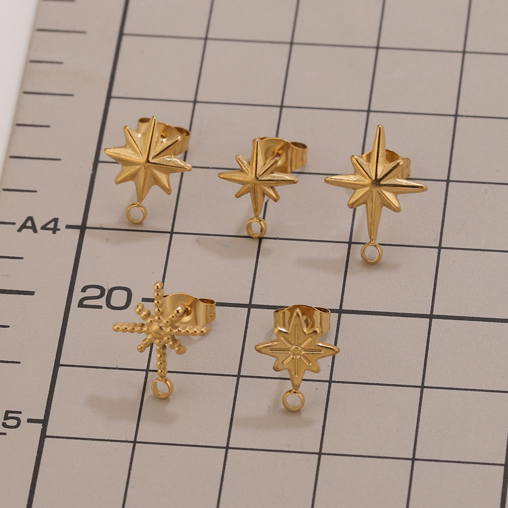 6pcs Stainless Steel Star Earr - đánh giá và giá Jewelry Making Course