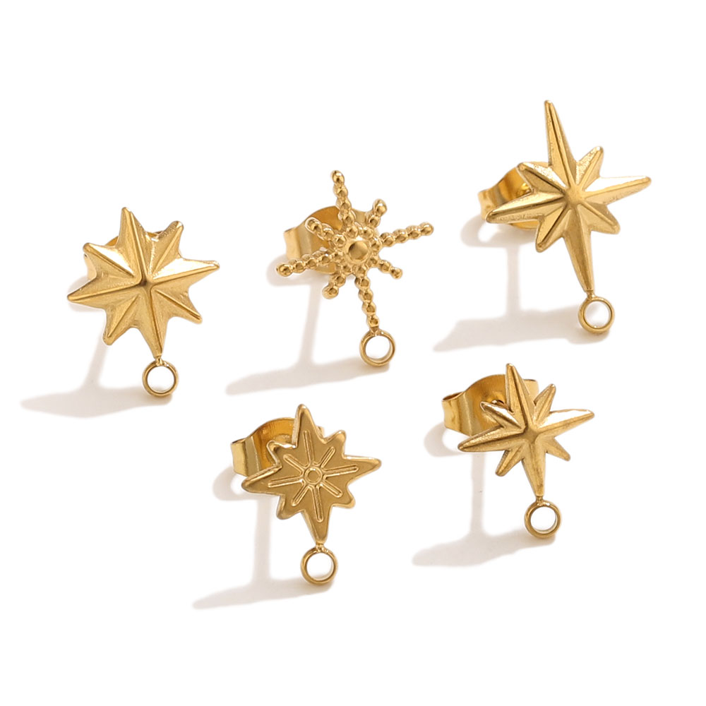 6pcs Stainless Steel Star Earr - đánh giá và giá Jewelry Making Course
