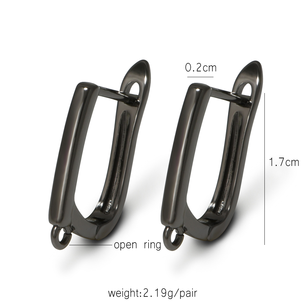 YANASI 1 Pair Gun Black  Brass - đánh giá và giá Jewelry Making Name