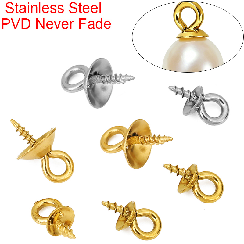 20pcs Stainless Steel Pearl Pe - đánh giá và giá Jewelry Making Eye Pins
