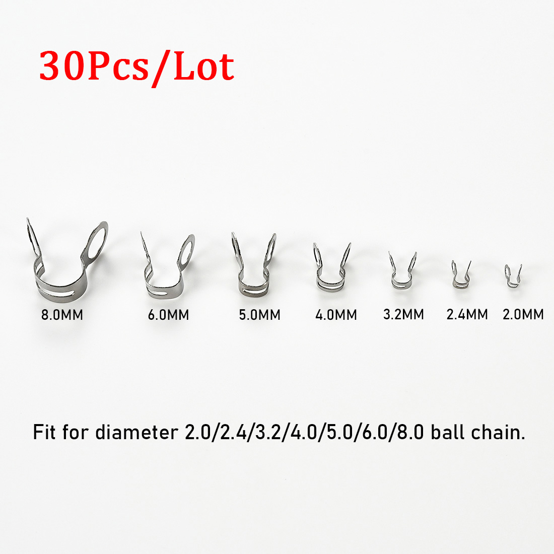 30Pcs Stainless Steel Ball Cha - đánh giá và giá Jewelry Making Name