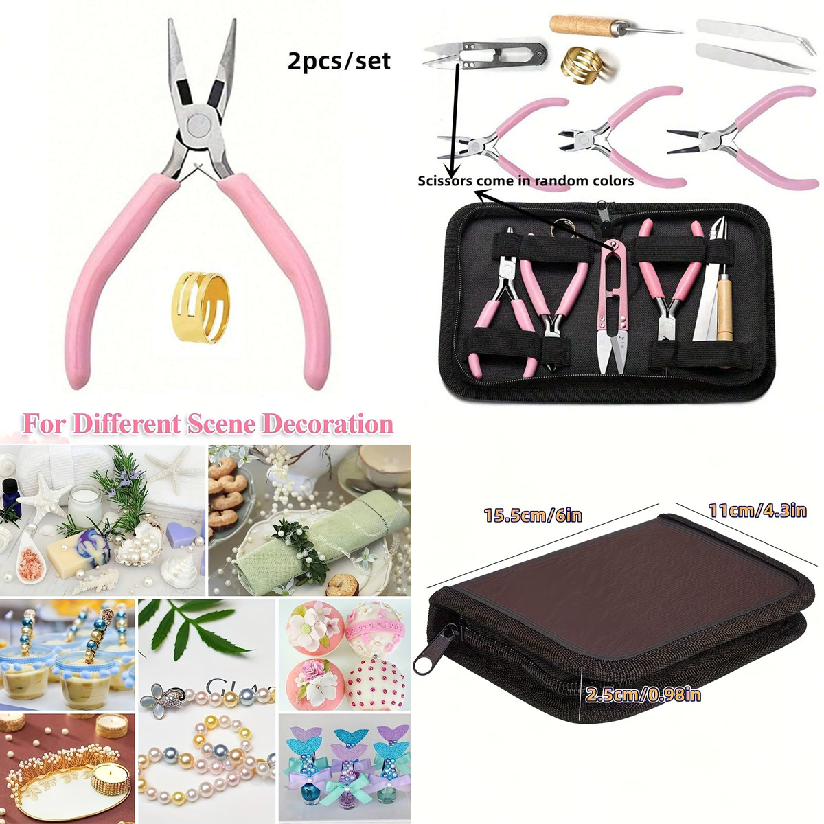 8pcs/set,2pcs/set Pink Senior  - đánh giá và giá Jewelry Making For Seniors