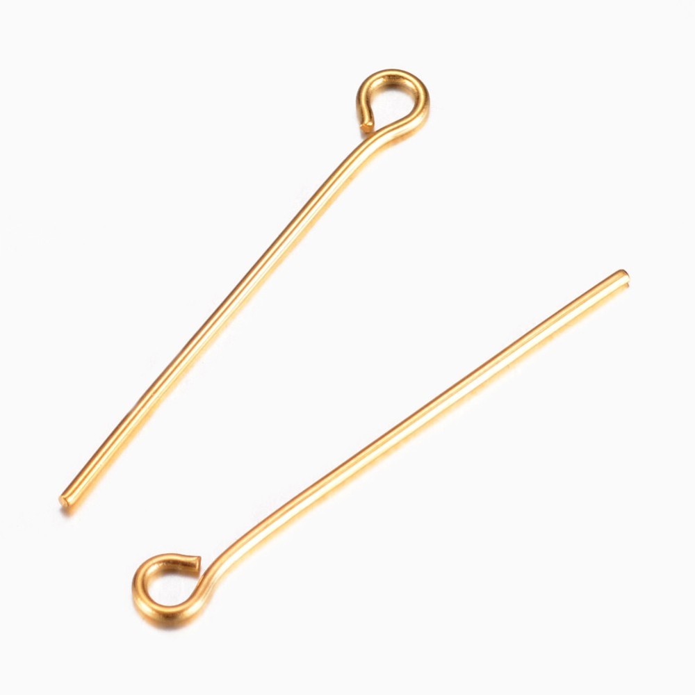 20Pcs Golden Stainless Steel E - đánh giá và giá Jewelry Making Eye Pins