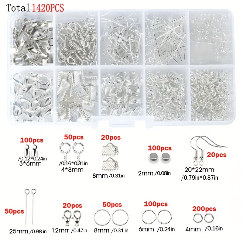 1420pcs 1box Jewelry Findings  - đánh giá và giá Jewelry Making Ring Tool