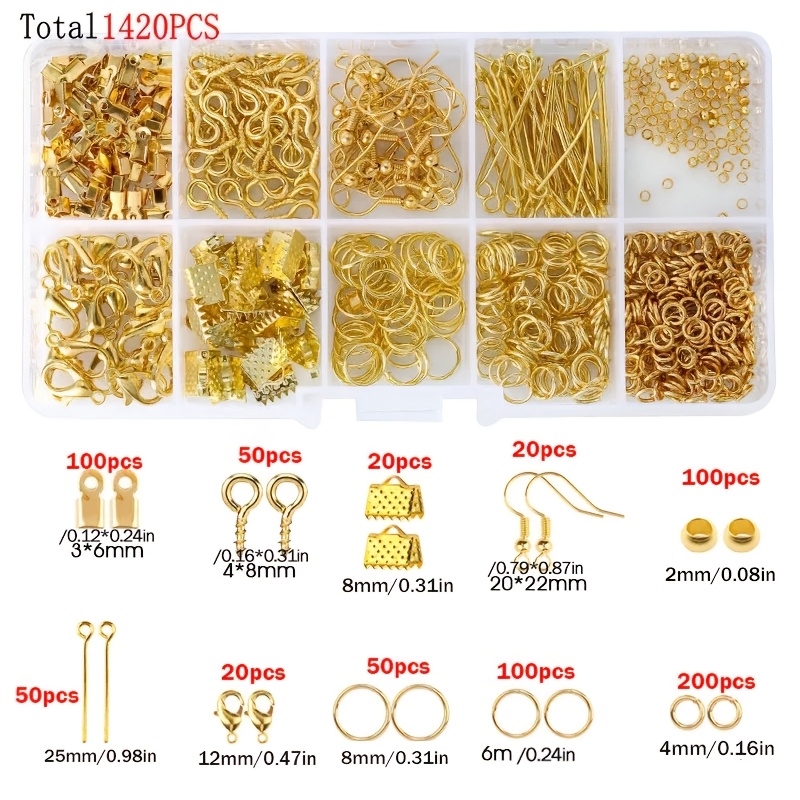 1420pcs 1box Jewelry Findings  - đánh giá và giá Jewelry Making Ring Tool